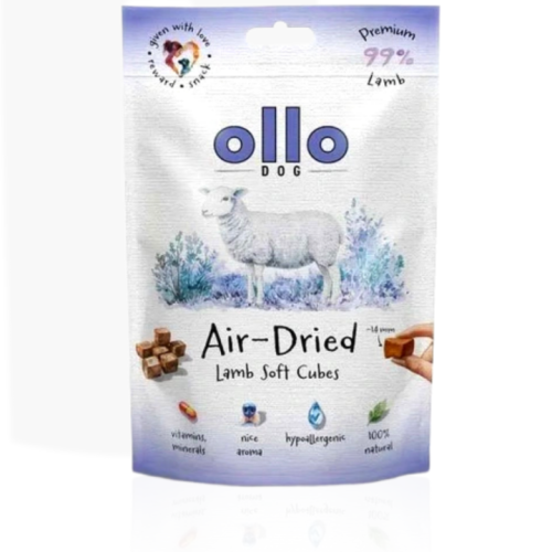 Ollo Air Dried Lamb Cubes Jagnięcina 80 g | przysmak dla psa