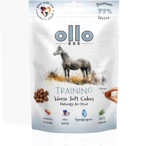 Ollo Air Dried Training Horse Cubes 80 g | przysmak dla psa
