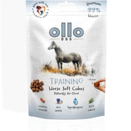 Ollo Air Dried Training Horse Cubes 80 g | przysmak dla psa