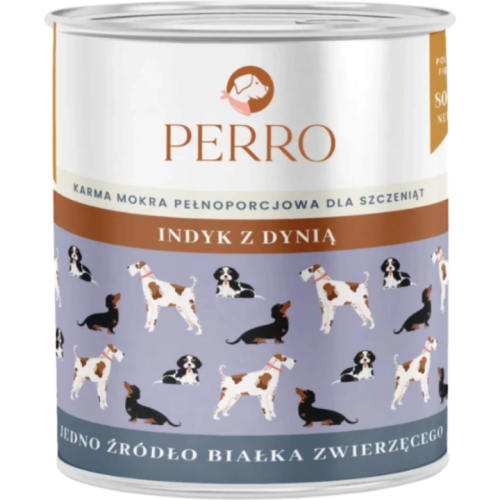 Perro Indyk z Dynią Junior 800 g | mokra karma dla psa