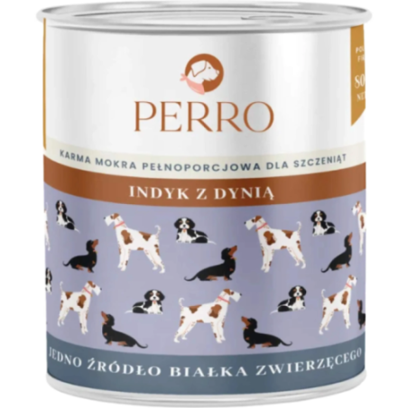Perro Indyk z Dynią Junior 800 g | mokra karma dla psa