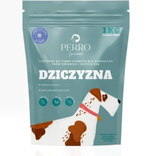 Perro Dziczyzna Adult Tłoczona na Zimno 1 kg | sucha karma dla psa