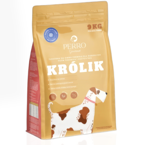 Perro Królik Adult Tłoczona na Zimno 9 kg | sucha karma dla psa