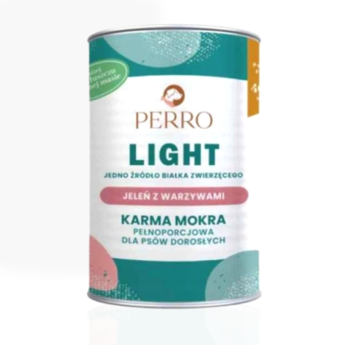 Perro Light Jeleń z Warzywami 400 g | mokra karma dla psa