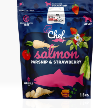 Syta Micha Chef Łosoś Pieczona 1,5 kg | sucha karma dla psa