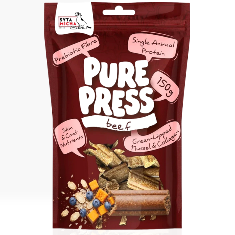 Syta Micha Pure Press Beef 150 g | przysmak dla psa