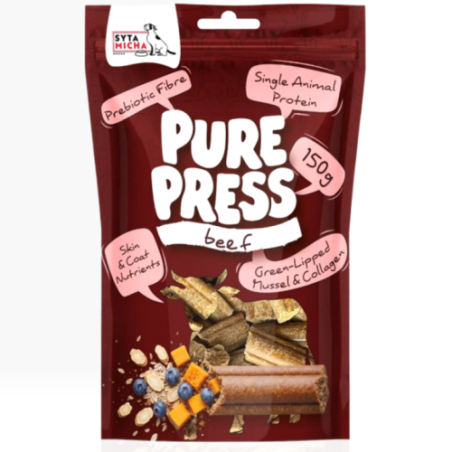 Syta Micha Pure Press Beef 150 g | przysmak dla psa