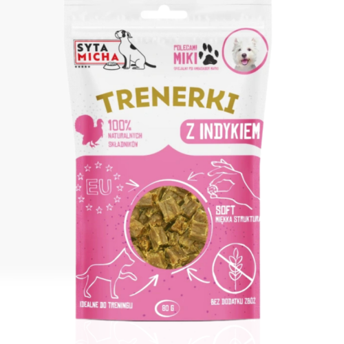 Syta Micha Trenerki z Indyka 80 g | przysmak dla psa
