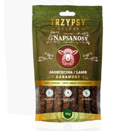 Trzy Psy Napsanosy Jagnięcina 80 g | przysmak dla psa