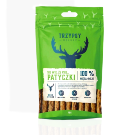 Trzy Psy Patyczki z Jelenia 70 g | przysmak dla psa