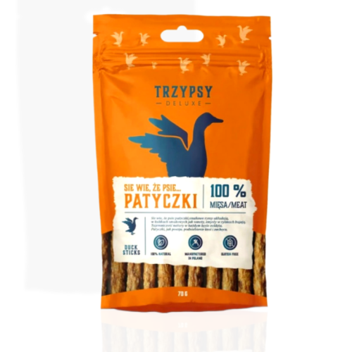 Trzy Psy Patyczki z Kaczki 70 g | przysmak dla psa