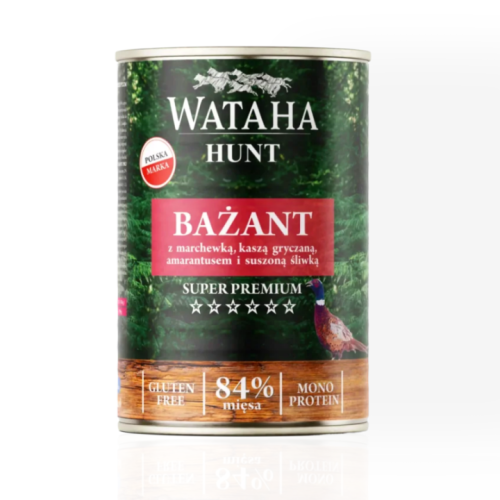 Wataha Mono Adult Bażant z Marchewką 400 g | mokra karma dla psa