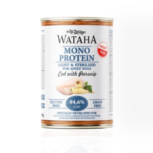 Wataha Mono Dorsz Pasternak Light 400 g | mokra karma dla psa