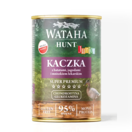 Wataha Mono Junior Kaczka z Batatami 400 g | mokra karma dla psa