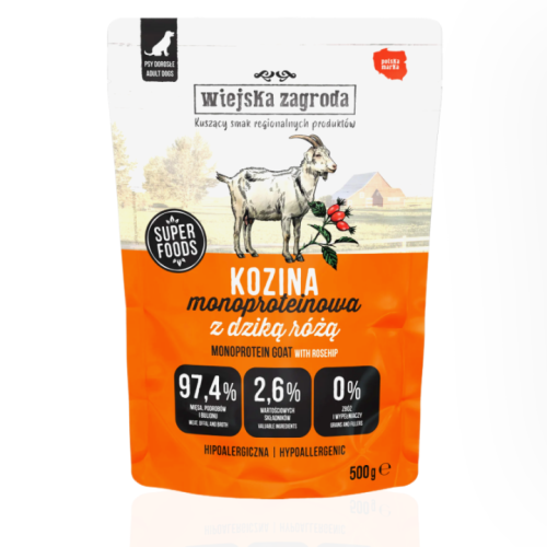 Wiejska Zagroda Kozina 500 g | mokra karma dla psa