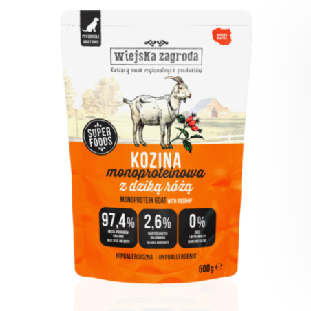 Wiejska Zagroda Kozina 500 g | mokra karma dla psa