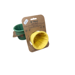 Fiboo Kubek Snack Fibeek żółty 9×8 cm | Fiboo