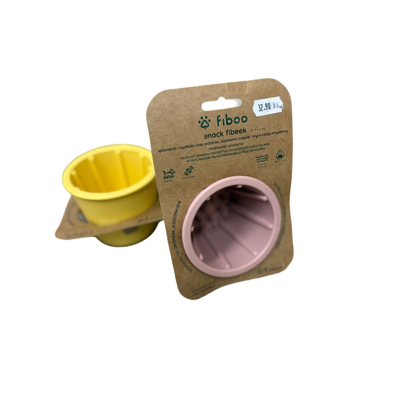 Fiboo Kubek Snack Fibeek różowy 9×8 cm | Fiboo