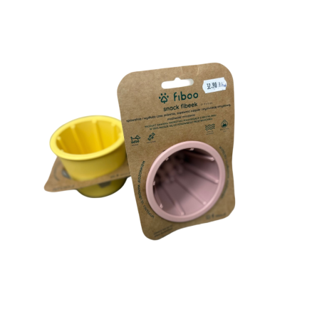 Fiboo Kubek Snack Fibeek różowy 9×8 cm | Fiboo