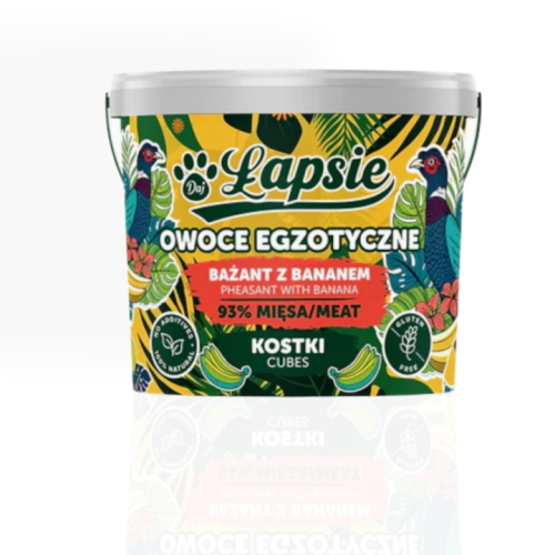 Łapsie Kostki Bażant z Bananem 160 g | przysmak dla psa
