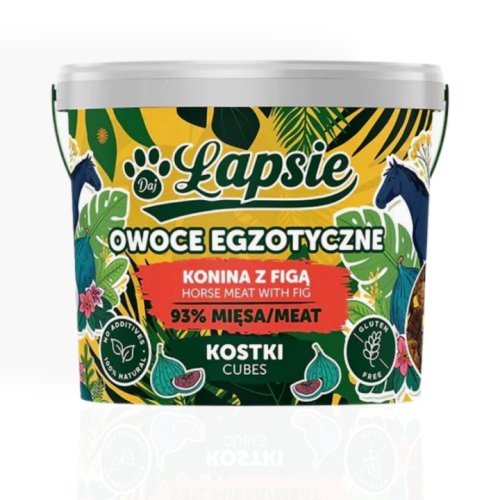 Łapsie Kostki Konina z Figą 160 g | przysmak dla psa