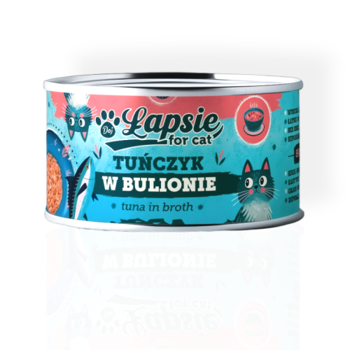 Łapsie Tuńczyk w Bulionie 80 g | mokra karma dla kota