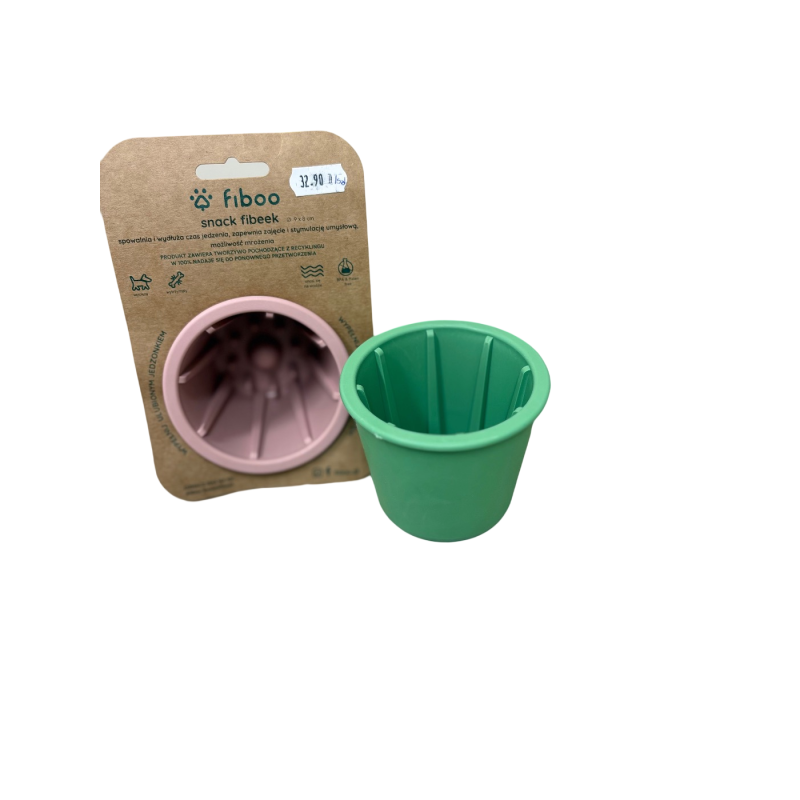 Fiboo Kubek Snack Fibeek zielony 9×8 cm | Fiboo