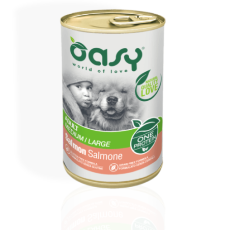 Oasy One Protein Adult Łosoś 400g | Monobiałkowa Karma Mokra dla Psa