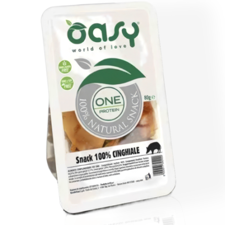 Oasy One Protein Snack Dzik 80g | Monobiałkowy Przysmak dla Psa