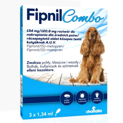 Fipnil Combo Pies M 1,34ml 1 pipeta | krople na kleszcze
