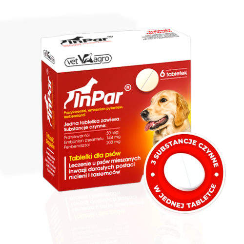 Inpar odrobaczanie psa 1 tabletka | tabletka dla psa