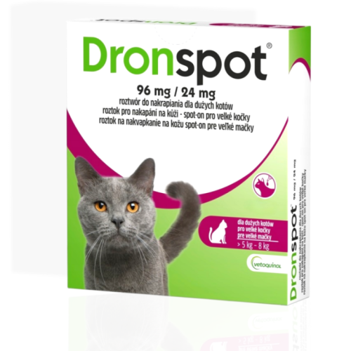 Dronspot Kot 5-8kg 1,12ml | krople odrobaczające kota