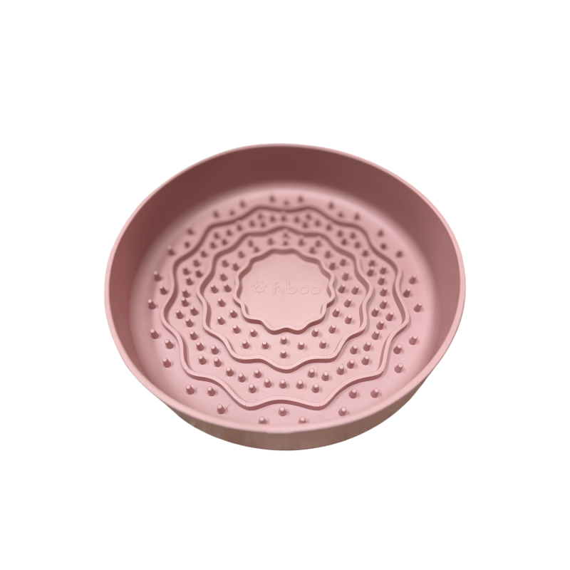 Fiboo Lick Fiboowl miska 2w1 19 cm różowa | Fiboo