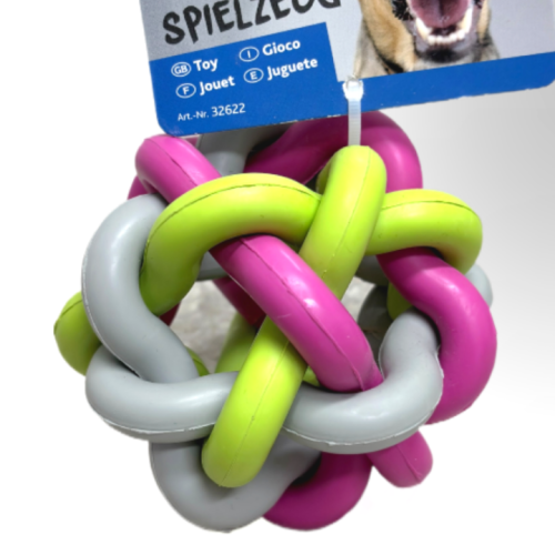 Trixie Piłka wiązana z kauczuku 10cm | gryzak dla psa