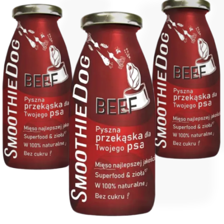 SmoothieDog Wołowina 250ml | Przekąska płynna dla psa