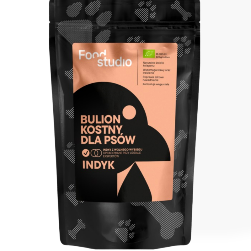 Food Studio Bulion Kostny Indyk 230ml | Bulion dla psa i kota
