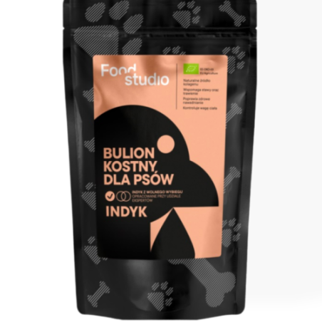 Food Studio Bulion Kostny Indyk 230ml | Bulion dla psa i kota
