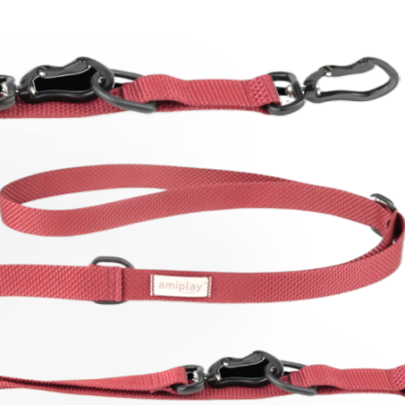 Amiplay Midnight smycz przepinana 125-250 x 25mm L/XL | Smycze