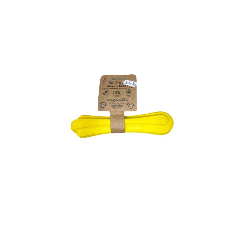 Fiboo Gryzak Fiboone kość L 19 cm żółta | Fiboo
