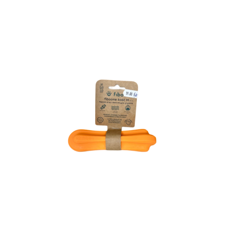 Fiboo Gryzak Fiboone kość M 15 cm pomarańczowa | Fiboo