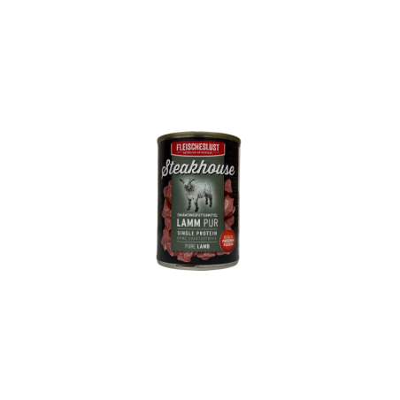 Fleischeslust Karma mokra steakhouse pure jagnięcina 400g | Fleischeslust