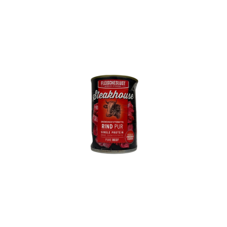 Fleischeslust Karma mokra steakhouse pure wołowina 400g | Fleischeslust