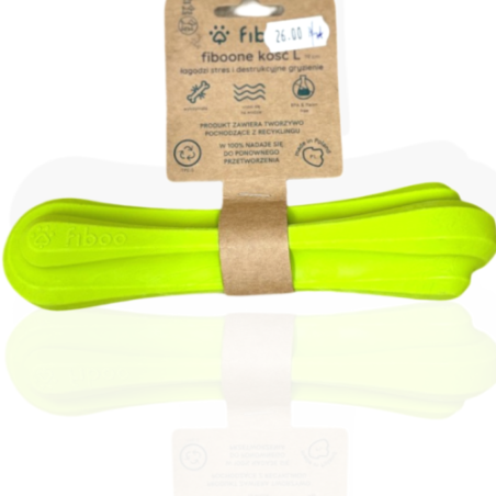 Fiboo Gryzak Fiboone kość L 19cm zielona | gryzak dla psa