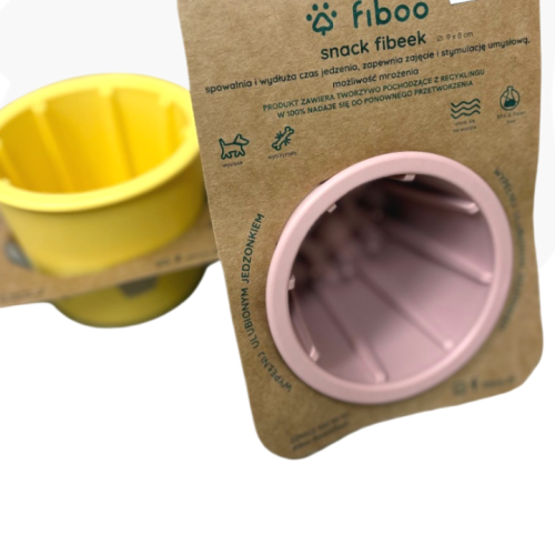 Fiboo Fibeek różowy 9x8cm | spowalniacz jedzenia