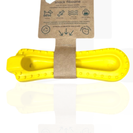 Fiboo Snack Fiboone kość do żucia 14cm żółta | przysmak dla psa
