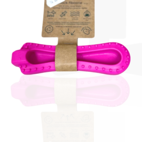 Fiboo Snack Fiboone kość do żucia 14cm różowa | przysmak dla psa
