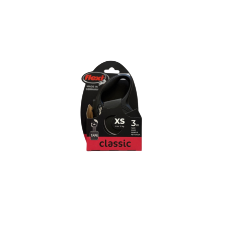 Flexi Smycz automatyczna Classic XS 3m czarna | Flexi