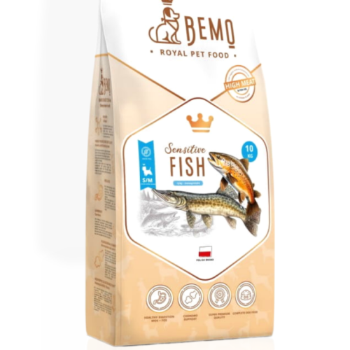 Bemo Tłoczona na Zimno Ryby Rzeczne 1kg | Karma dla psa