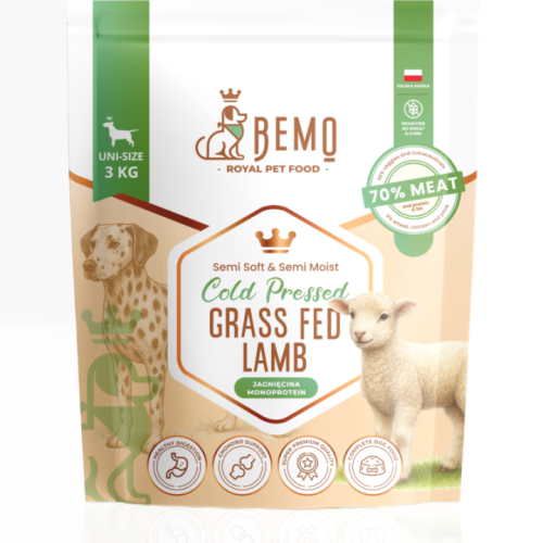 Bemo Tłoczona na Zimno Jagnięcina 3kg | Karma dla psa