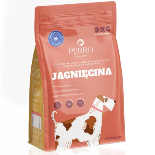 Perro Gourmet Jagnięcina 9kg Tłoczona na Zimno | Karma dla psa